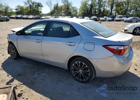 2015 Toyota Corolla L from USA, damaged, VIN 2T1BURHE6FC326384